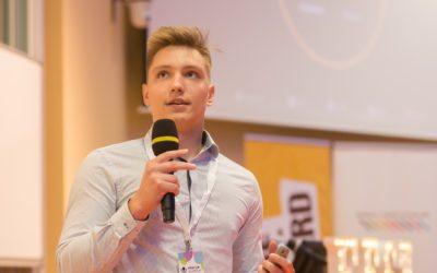 Student Michal Doubek slaví úspěch na festivalu startupů Festup